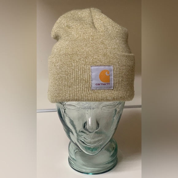 Adult Unisex One Size Guacamole Heather CARHARTT Watch Cap Cuffed Beanie Hat - Picture 5 of 12